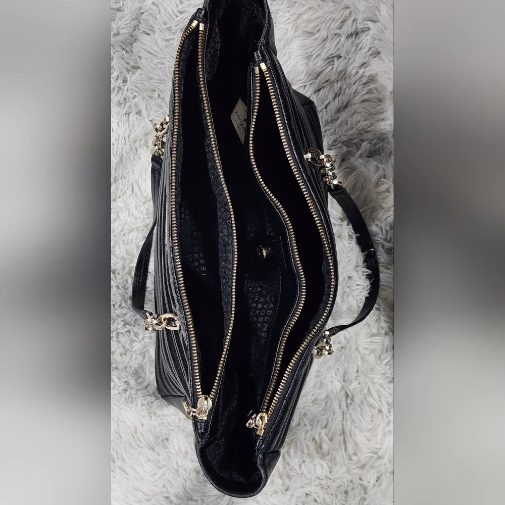 KATE SPADE New York | Paulina Karen Court | Black Leather Tote